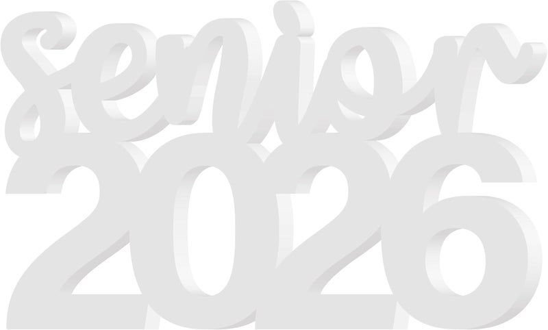 TPGP ONANNA Senior 2026 Graduation Sign - White Wooden Letter Decor for Graduation Parties - Image 1