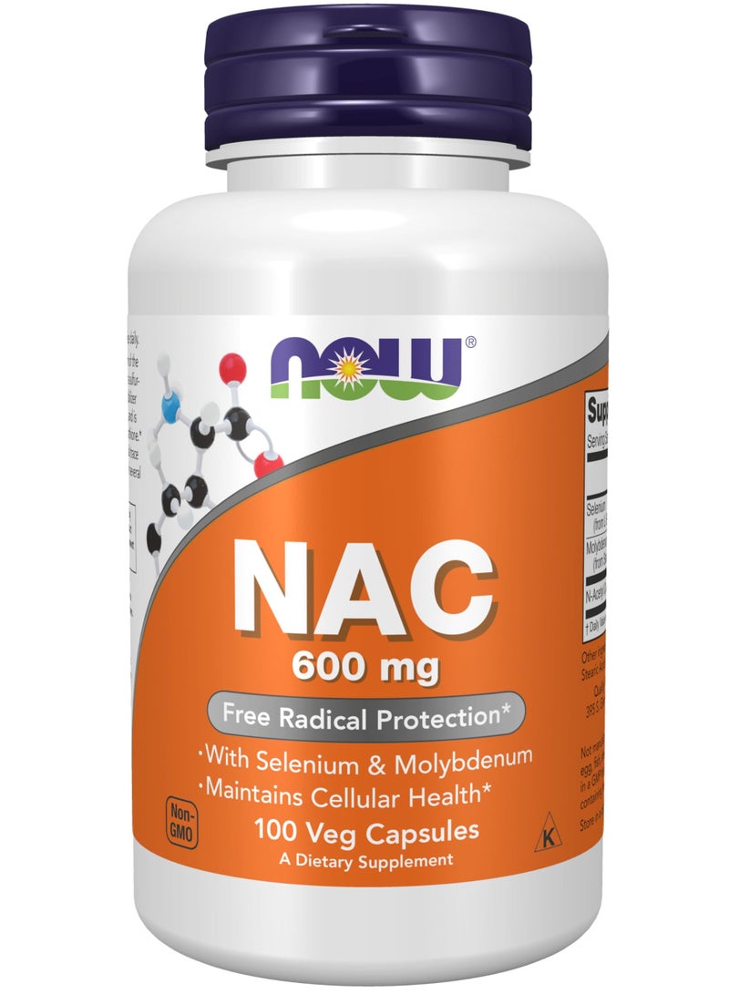 now NAC, 100 Veggie Capsules, 600 mg