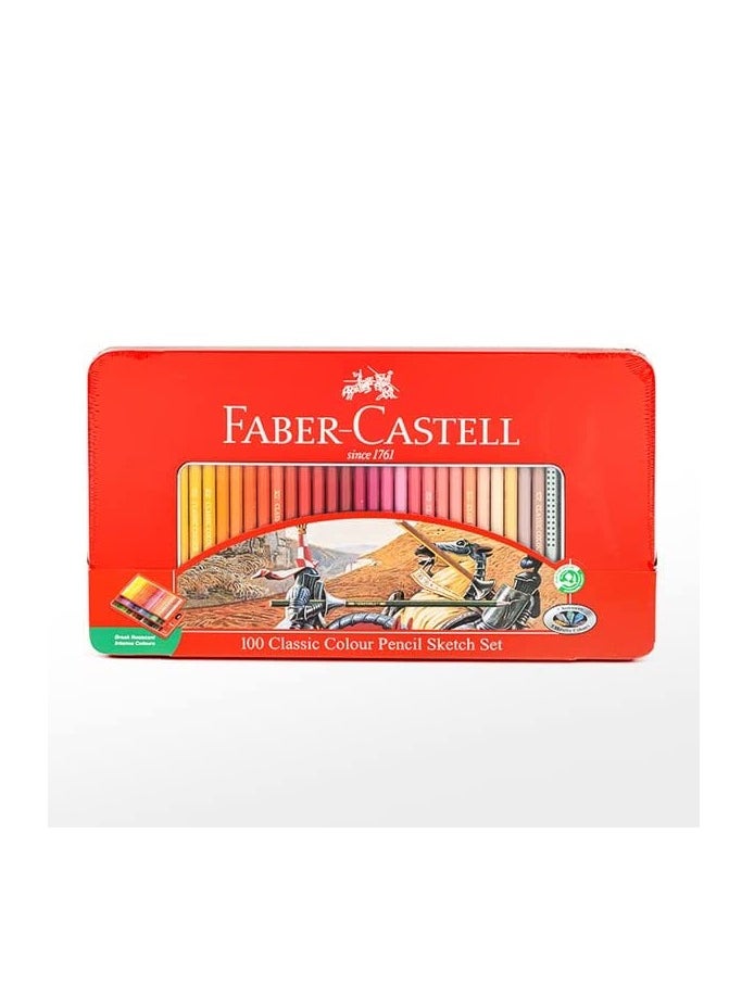 FABER-CASTELL Faber Castell Classic Colour Pencil Pack Of 100 Pieces 
