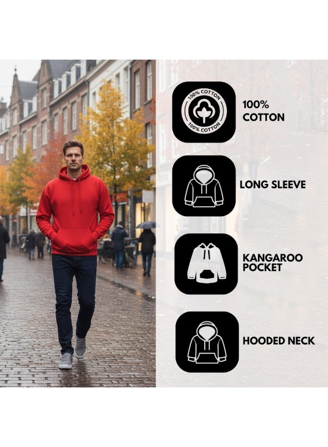 برينت شوب فور مي هوديي للرجال - بلوفر كلاسيكي بقلنسوة للرجال - هودي ناعم ومريح للارتداء اليومي، بدون سحاب، سويت شيرت دافئ وأنيق للخريف والشتاء - Image 5