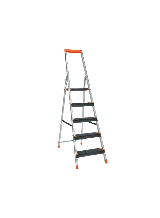 Robinson Weather Resistant 5-Step Aluminium Ladder Silver 304 cm R16505MW - Image 2