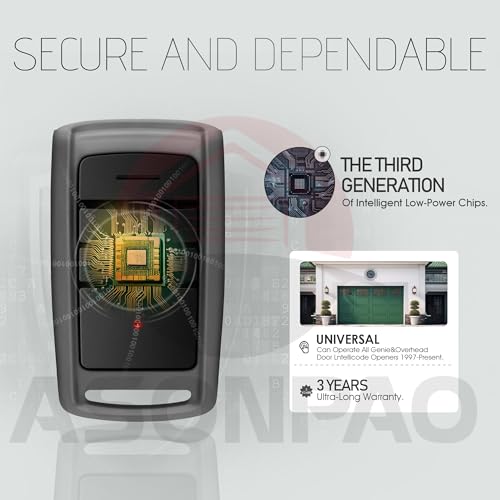 ASONPAO 2 for O3T-BX O3T-A Overhead Door Garage Door Opener Remote【3 Year Warranty】 - Image 4