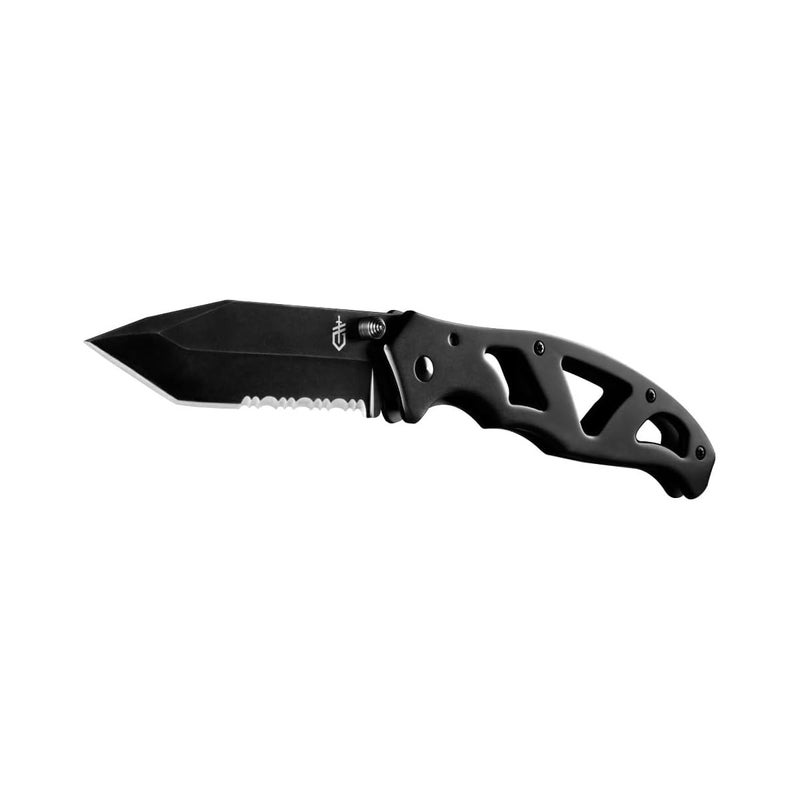Gerber سكين جيير بارافريم II القابلة للطي، 3.5" نقطة تانتو حافة مسننة مع قفل إطار أمان، أسود - Image 2