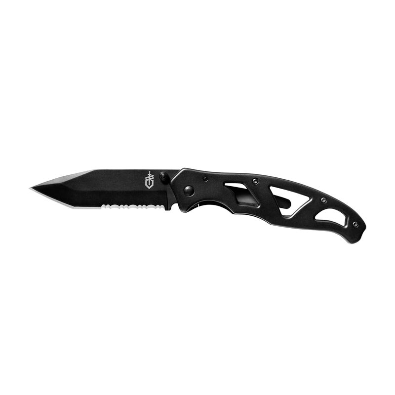 Gerber سكين جيير بارافريم II القابلة للطي، 3.5" نقطة تانتو حافة مسننة مع قفل إطار أمان، أسود - Image 4