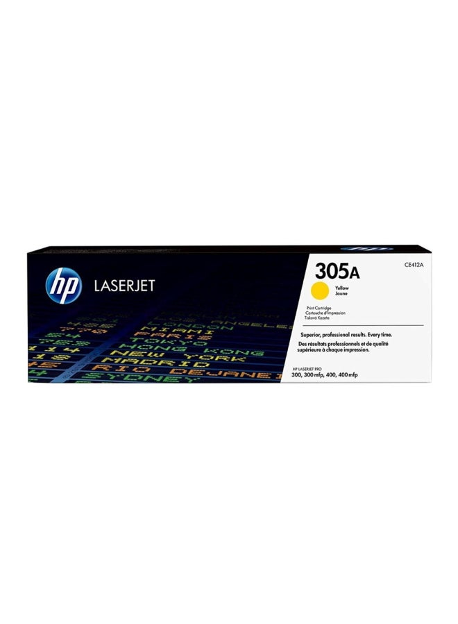HP خرطوشة حبر أصلية 305A لطابعة ليزر جيت أصفر - Image 2