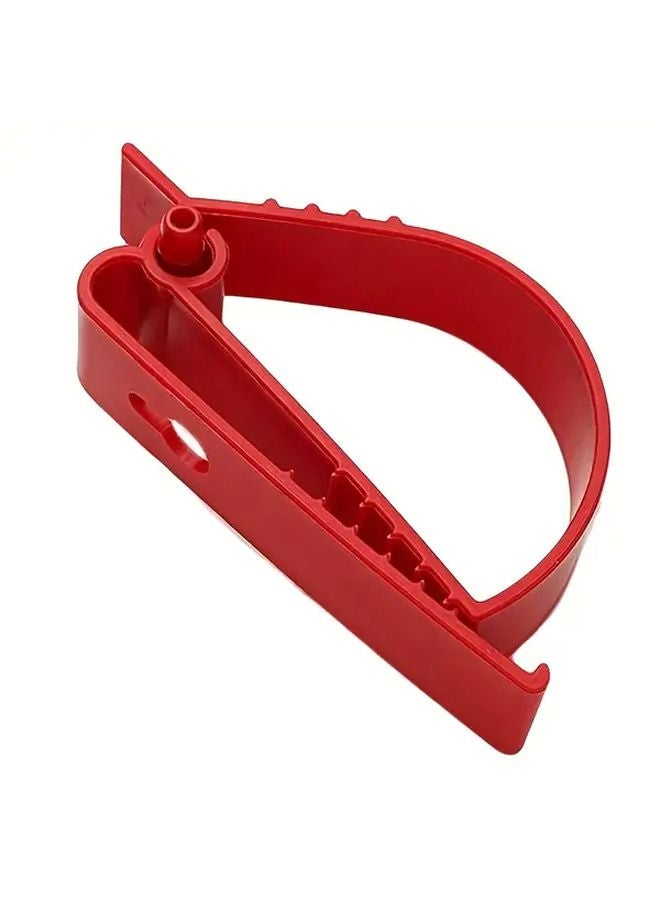 Red Multipurpose Safety Helmet Clip Earmuff Keychain Labor Protection Grip - Image 1