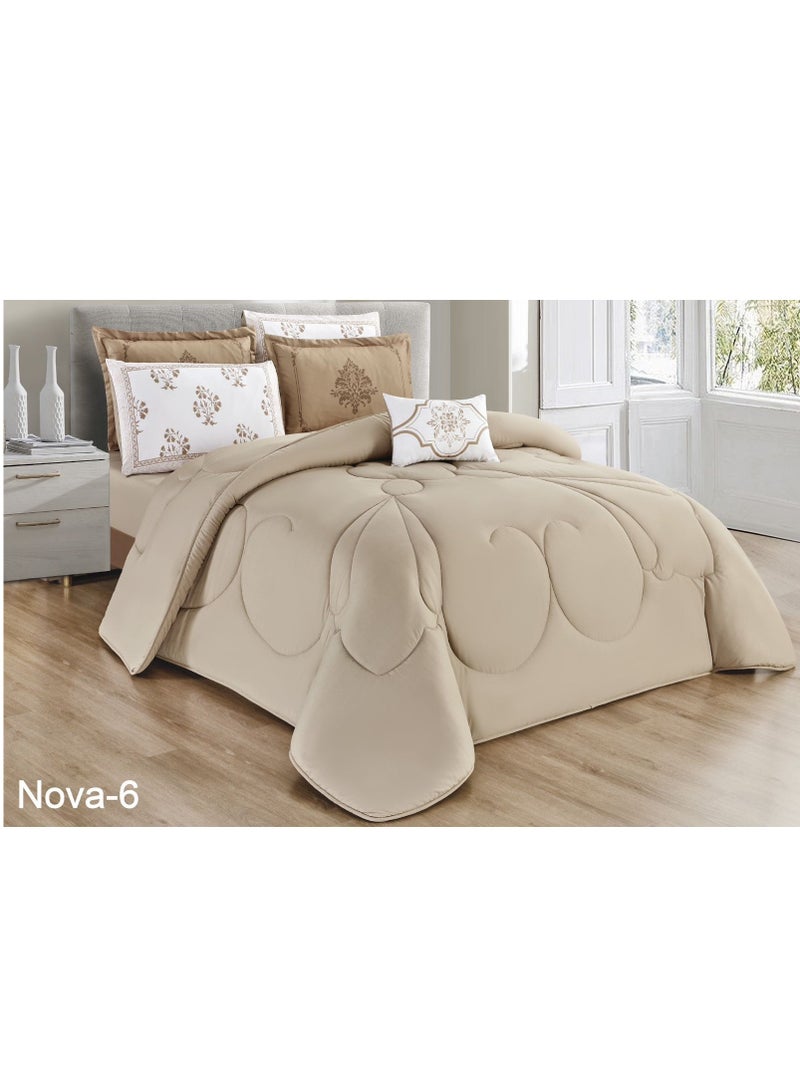 مون مفرش سرير نفرين بتصميم النقش ليضيف لغرفتك الجمال والاناقة من الماكروفايبر مقاس 230*250 سم