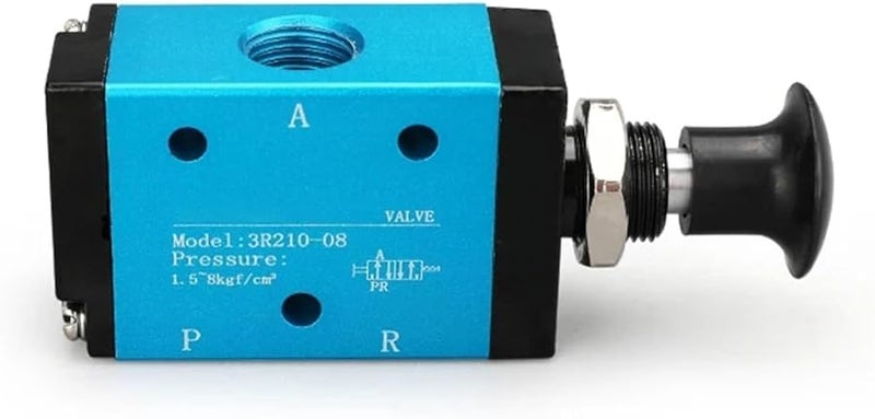 3R210 08 Pneumatic Manual Valve Hand Push Pull Mechanical Cylinder 6mm Joint - Image 4