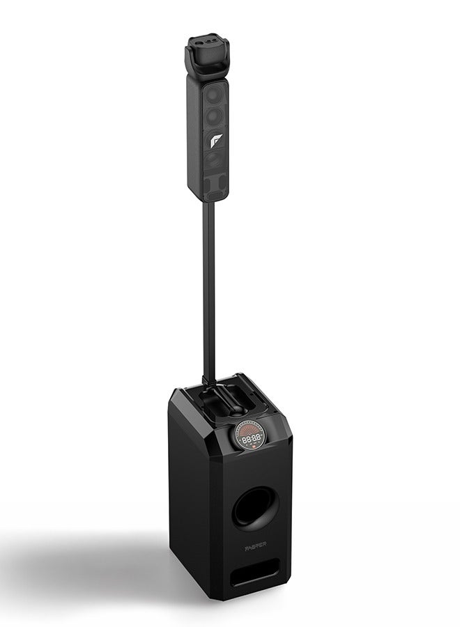 Faster X600 Portable Bluetooth Speaker 240W - Tower Sound System with Deep Bass, Wireless Mic - Outdoor Party Speaker, Bluetooth 5.3, USB Playback, AUX Input, FM Radio, LED Lights, Karaoke Function for Home Audio - Solid Build For Camping, Travel, Beach, Pool - Image 1