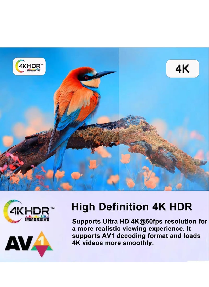 magic box Voice Control Android TV Box | 2GB RAM + 16GB ROM | RK3318 Quad-Core Processor | Dual WiFi 2.4G/5G | 4K/8K UHD & 3D Supported | Bluetooth 4.0 | USB 3.0 for Fast Data Transfer | Smart TV Box for Seamless Streaming & Ultimate Home Entertainment  - Image 5