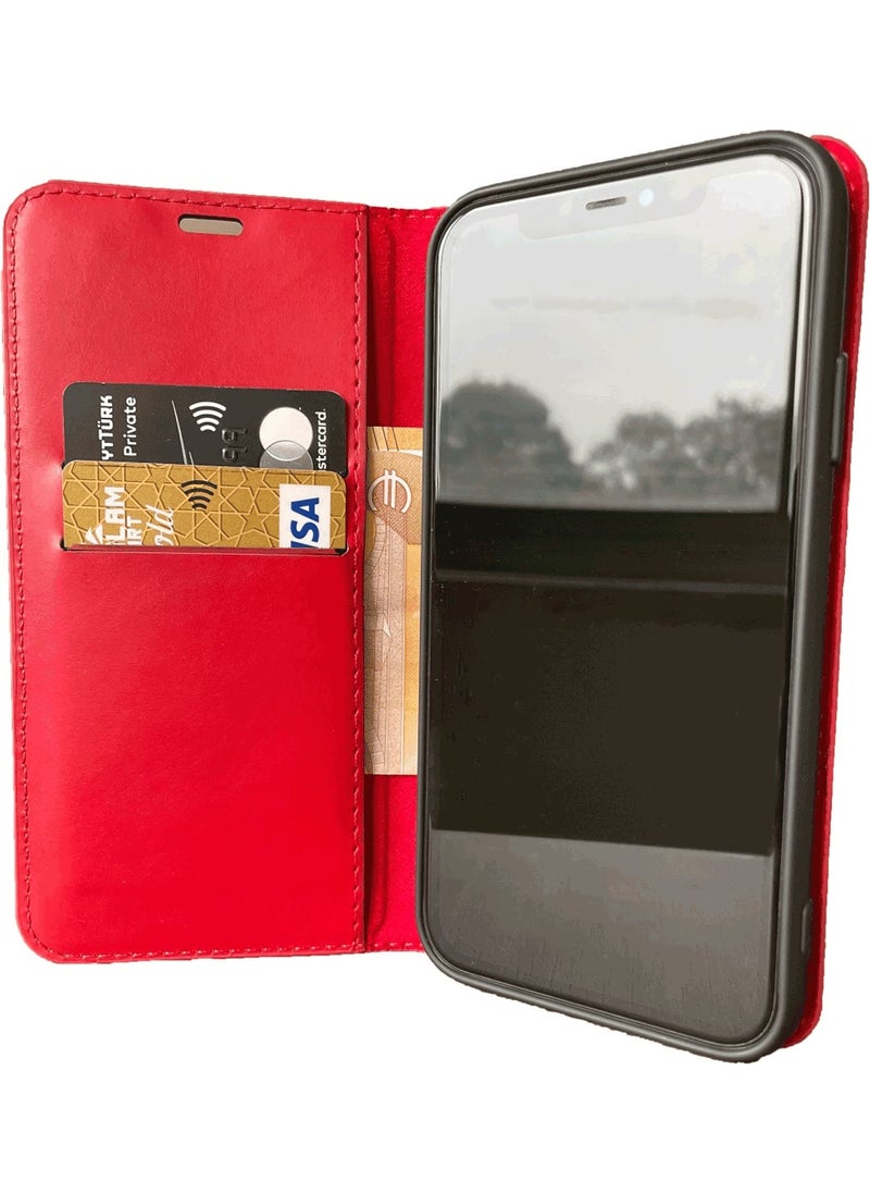 Eonaks - Xiaomi Redmi Note 9 Pro Max Wallet Cover Case Card Holder Stand Clasp - Image 1