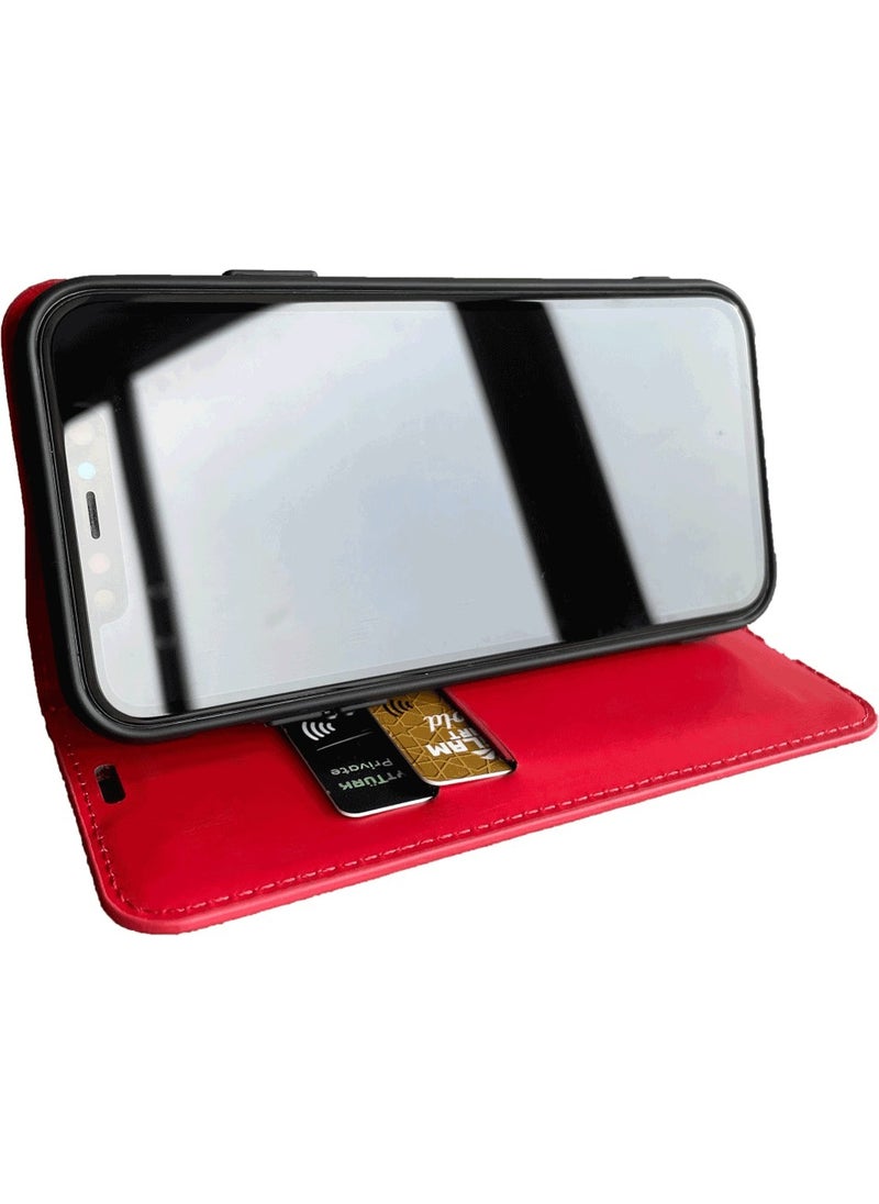Eonaks - Xiaomi Redmi Note 9 Pro Max Wallet Cover Case Card Holder Stand Clasp - Image 1