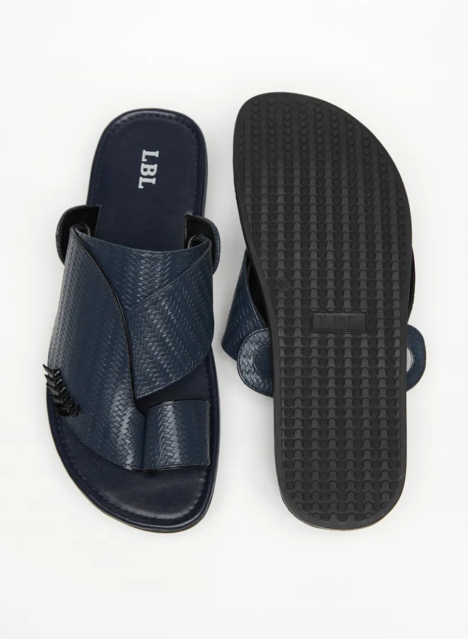 LBL by Shoexpress Men's Textured Slip-On Arabic Sandals