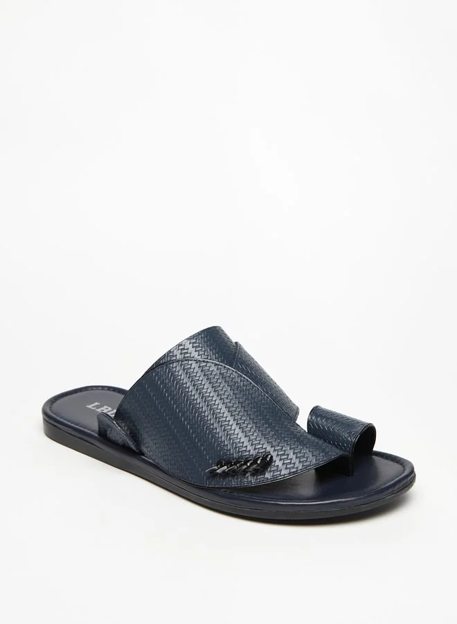 LBL by Shoexpress Men's Textured Slip-On Arabic Sandals