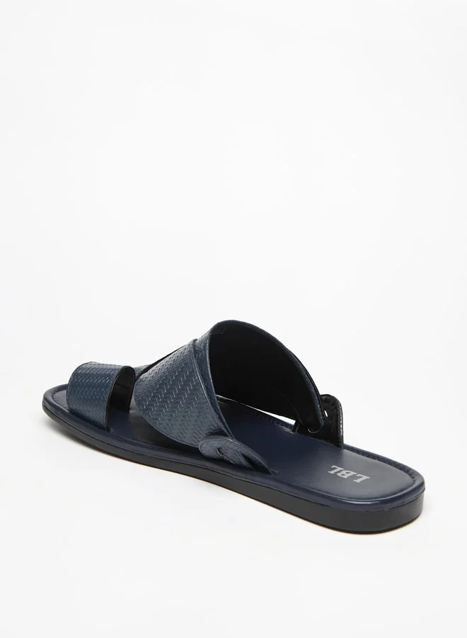 LBL by Shoexpress Men's Textured Slip-On Arabic Sandals