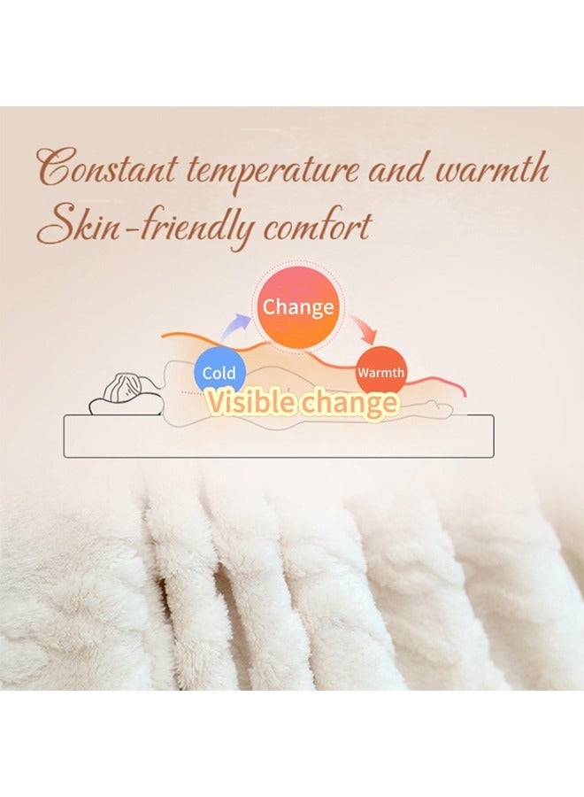 تودي جي هو سوبر لينة أربعة مواسم بطانية ، ضوء لون بطانية ، بطانية السرير ، أريكة بطانية ، بطانية البجع ، أريكة لينة خفيفة الوزن بطانية الصوف ، السفر التخييم بطانية ، 100x150cm - Image 5