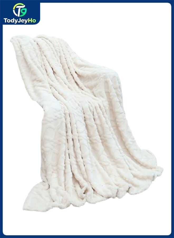 تودي جي هو سوبر لينة أربعة مواسم بطانية ، ضوء لون بطانية ، بطانية السرير ، أريكة بطانية ، بطانية البجع ، أريكة لينة خفيفة الوزن بطانية الصوف ، السفر التخييم بطانية ، 100x150cm - Image 1