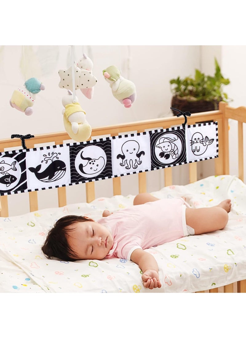 Gonice - Baby Books Soft Book High Contrast Black and White Book for Toddler 0 6 8 12 Months Baby Girls Baby Boy Newborn Toy Gift - Image 1