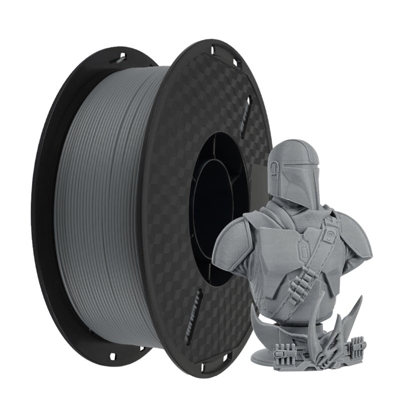 KINGROON 3D Printer HS-PLA Filament 1KG 1.75mm High Fluidity 3D Printing Material Degradable Eco- friendly Spool Dimensional Accuracy +/-0.02mm Standard 1 Roll - Gray - Image 1