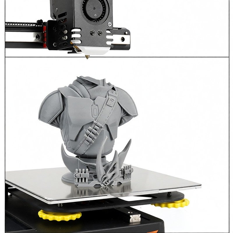 KINGROON 3D Printer HS-PLA Filament 1KG 1.75mm High Fluidity 3D Printing Material Degradable Eco- friendly Spool Dimensional Accuracy +/-0.02mm Standard 1 Roll - Gray - Image 5