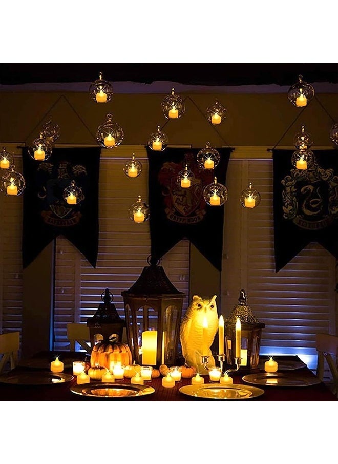Yoawllty - 24 Packs Flameless Votive Candles,Flameless Flickering Electric Fake Candle,Battery Operated LED Tea Lights in Warm White for Wedding and Table - Image 1