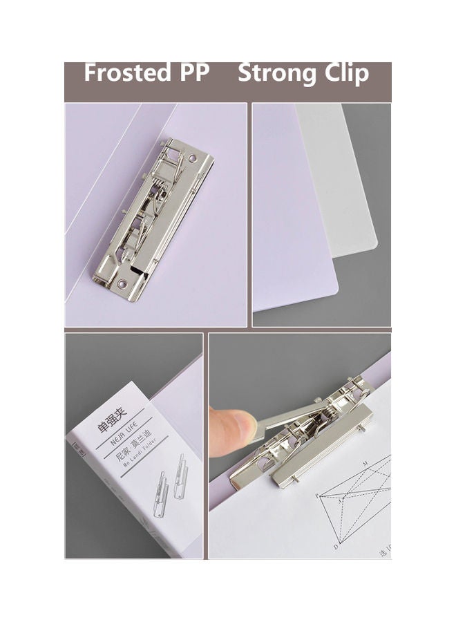 NIBEMINENT A4 Clipboard File Folder Writing Pad Single Clip Green  - Image 3