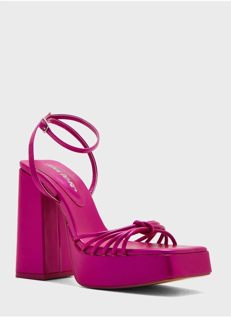 PUBLIC DESIRE Boujee High Heel Sandals