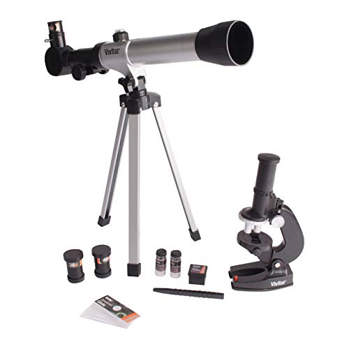 Vivitar VIV-TELMIC-20 20x/30x/40x Telescope and Microscope Kit (Black) - Image 1