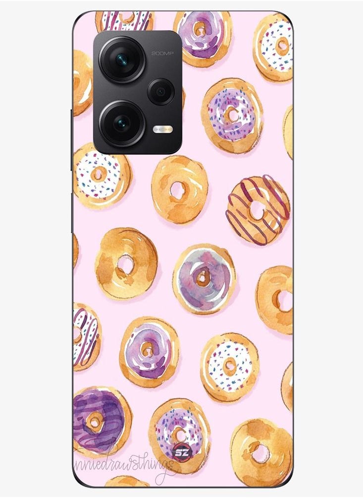 Service Zone Protective Printed Mobile Cover Delicious Donuts Design For Xiaomi Redmi Note 12 Discovery 