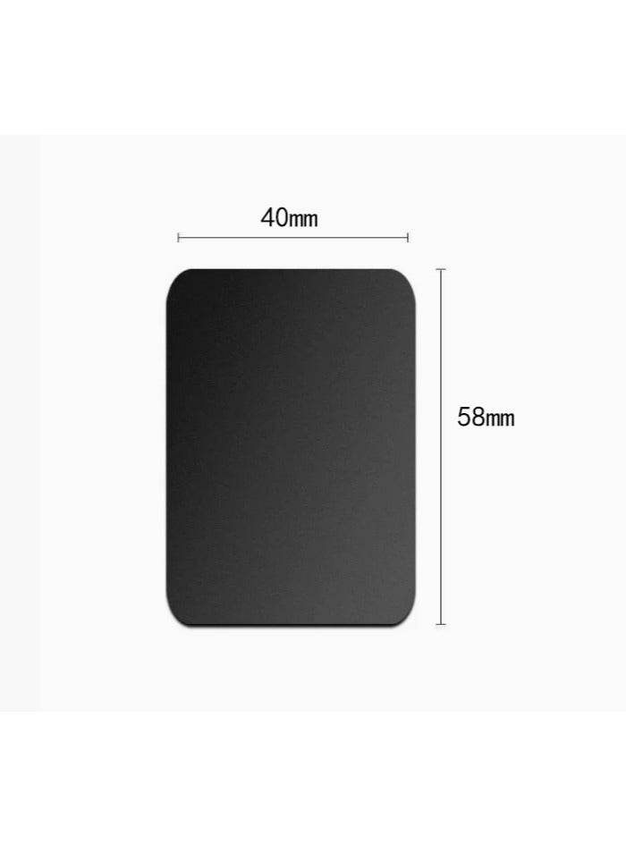 2-Piece Magnetic Chip Car Phone Holder Accessory, Square Black Electrophoretic Magnetic Sheet 40 * 58mm - Image 1