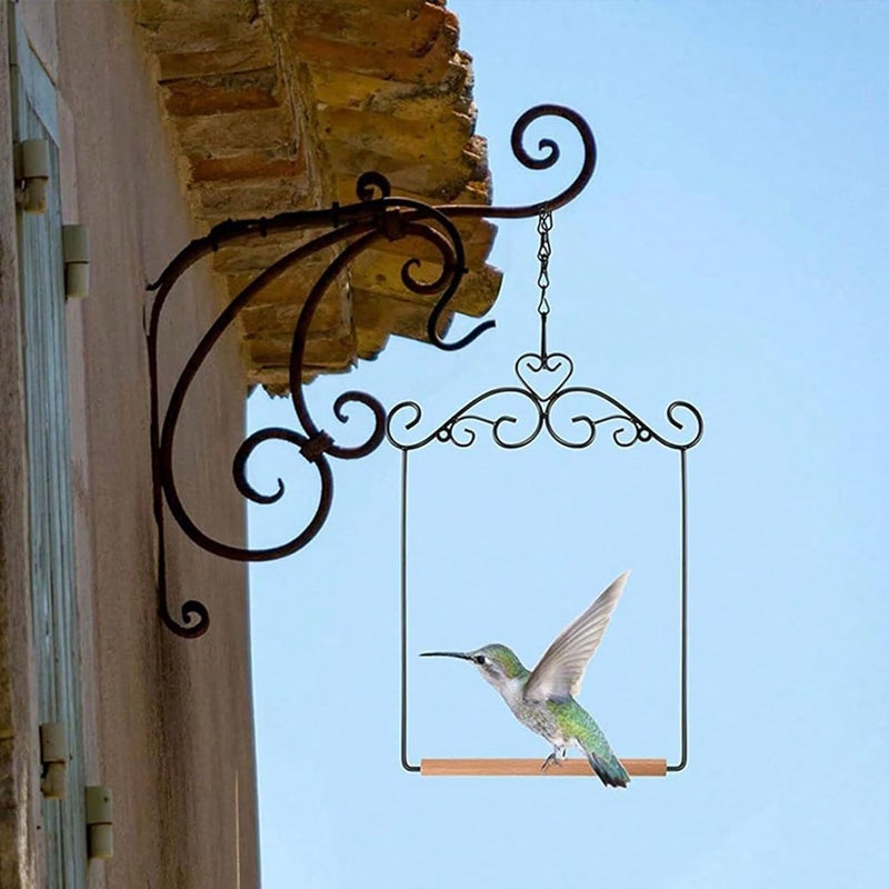 Bird Stand,Weather Resistant Rustic Pet Supplies - Parrot Stand Bird Cage Accessories,for Enrichment Training Conure Sparrow Canary Indoor Outdoor Garden Yard Patio Balcony Cage - Image 3