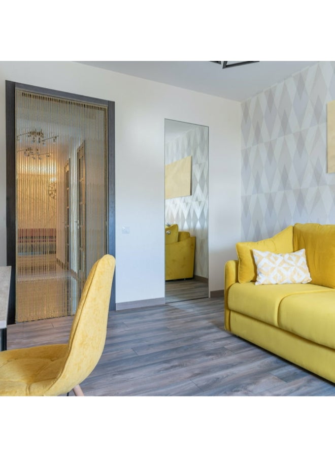 LUANCE 54-String Braided Cotton Rope Door Curtain Natural 90 x 200 cm 5530061 - Image 5