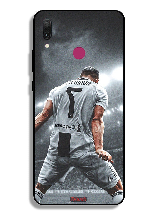 Tolwak Huawei Y9 (2019) Protective Case Cover Cristiano Ronaldo Celebration - Image 2