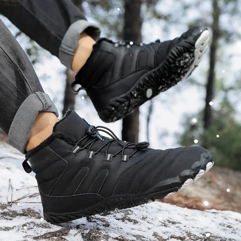 New Style Cotton Shoes Men''s and Women''s Snow Boots Winter Outdoor Waterproof fleece-lined Thickened Warm Men''s Mountain Climbing Non-slip Wear-resistant Mountain Climbing - Image 2