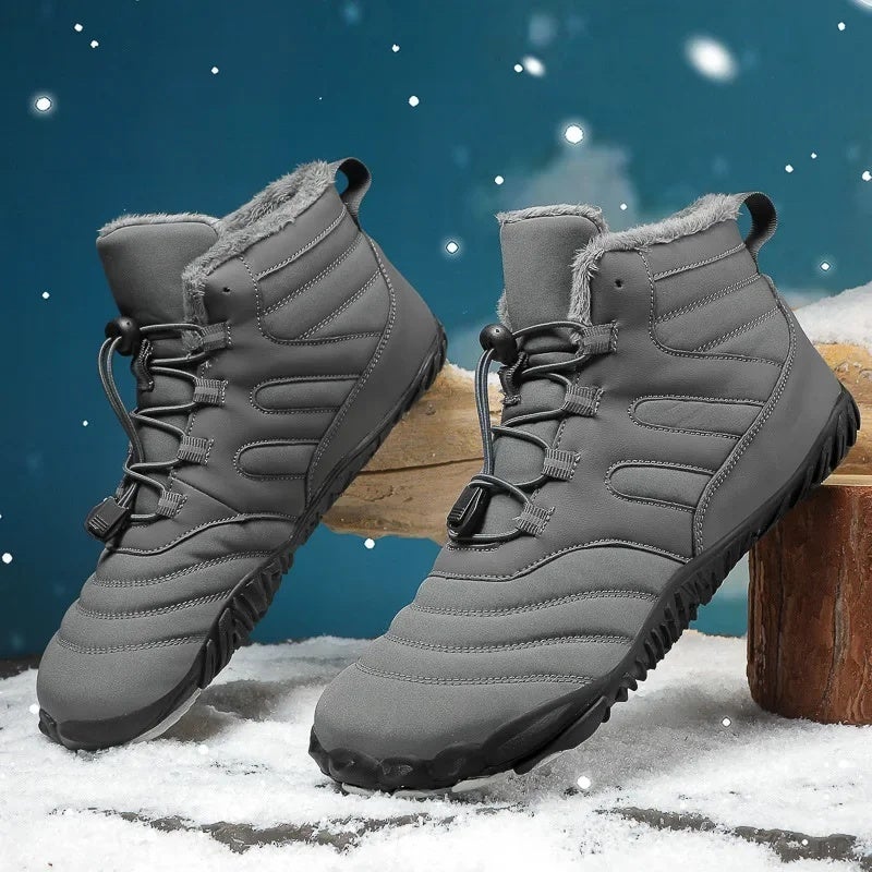 New Style Cotton Shoes Men''s and Women''s Snow Boots Winter Outdoor Waterproof fleece-lined Thickened Warm Men''s Mountain Climbing Non-slip Wear-resistant Mountain Climbing - Image 4