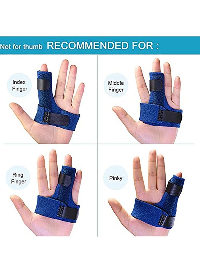 Finger Splints, Finger Brace with Built-in Aluminium Bar for Trigger Finger, Mallet Finger, Finger Supports for Sprains, Pain Relief, Sports Injury - Image 3
