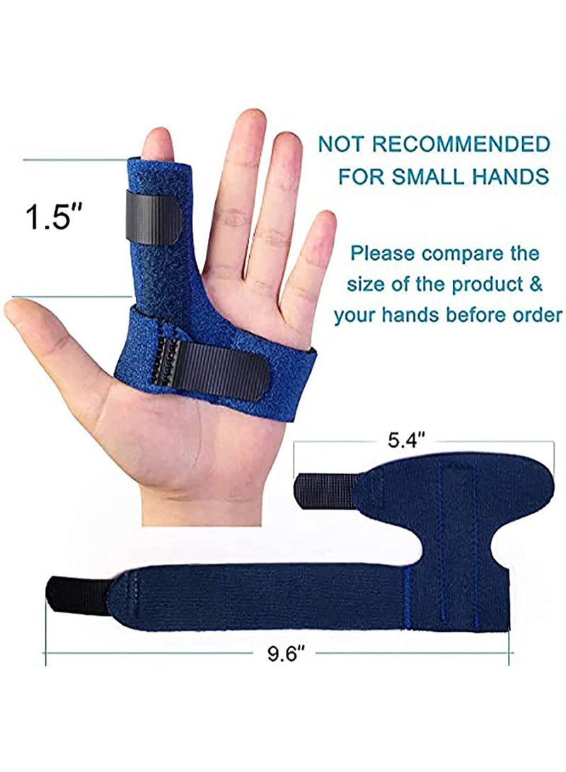 Finger Splints, Finger Brace with Built-in Aluminium Bar for Trigger Finger, Mallet Finger, Finger Supports for Sprains, Pain Relief, Sports Injury - Image 2