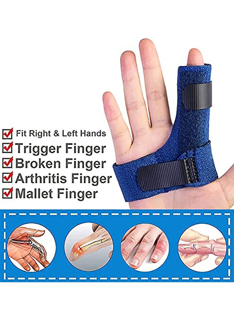 Finger Splints, Finger Brace with Built-in Aluminium Bar for Trigger Finger, Mallet Finger, Finger Supports for Sprains, Pain Relief, Sports Injury - Image 4