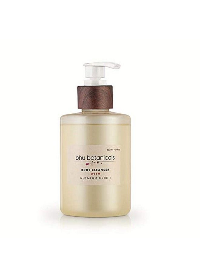 bhu botanicals Skin Brightening Body Cleanser With Nutmeg & Myrhh | Gentle Soap Free Soothes Dry Itchy & Sensitive Skin No Added Color | Suitable For Men & Women | 300 Ml  - Image 1