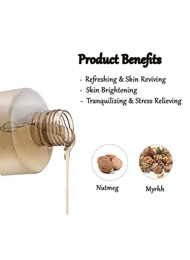 bhu botanicals Skin Brightening Body Cleanser With Nutmeg & Myrhh | Gentle Soap Free Soothes Dry Itchy & Sensitive Skin No Added Color | Suitable For Men & Women | 300 Ml  - Image 3