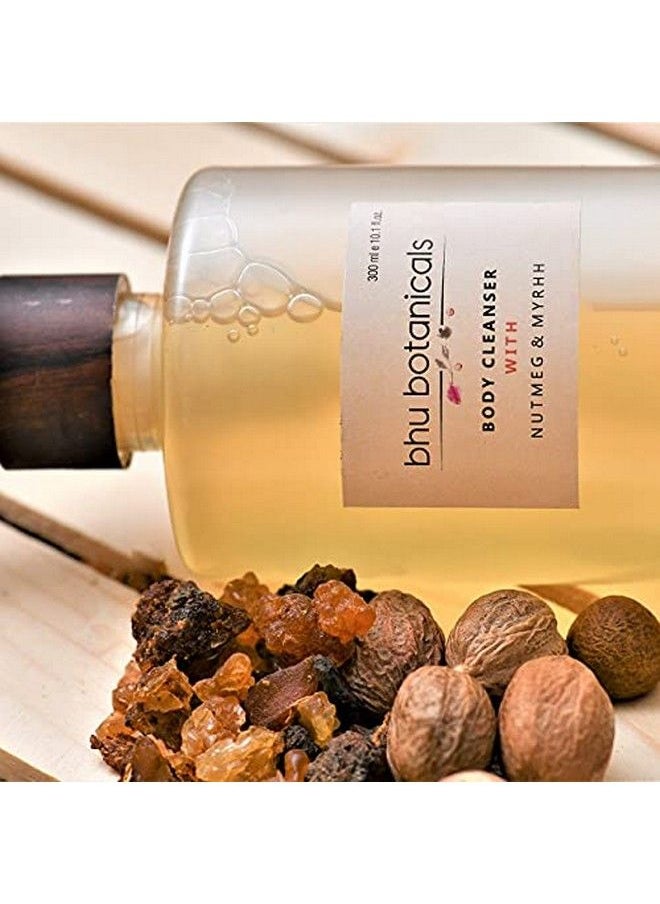 bhu botanicals Skin Brightening Body Cleanser With Nutmeg & Myrhh | Gentle Soap Free Soothes Dry Itchy & Sensitive Skin No Added Color | Suitable For Men & Women | 300 Ml  - Image 4