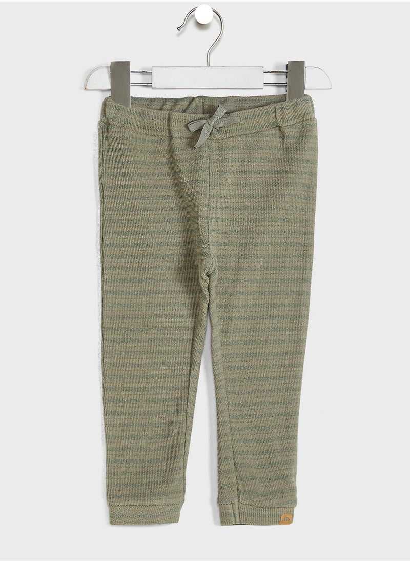 NAME IT - Infant Striped Drawstring Sweatpants - Image 1