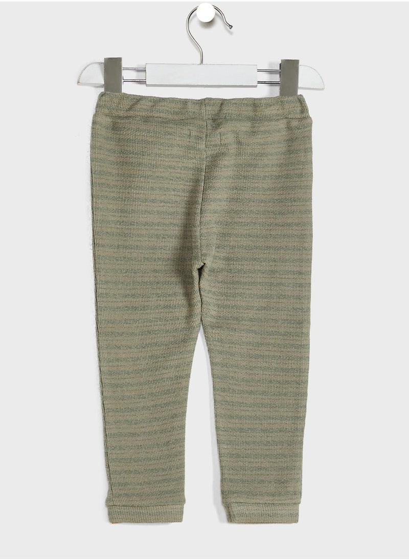NAME IT - Infant Striped Drawstring Sweatpants - Image 1