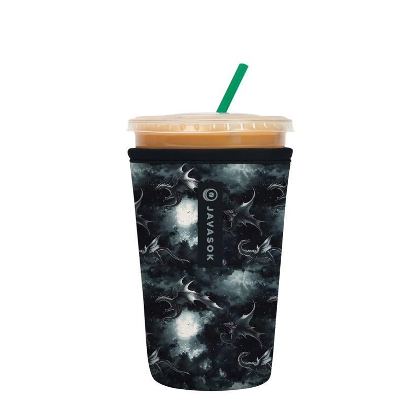 Sok It Javasok Iced Coffee & Cold Soda Insulated Neoprene Cup Sleeve (Dragon Lore  Medium: 22-28Oz) - Image 1