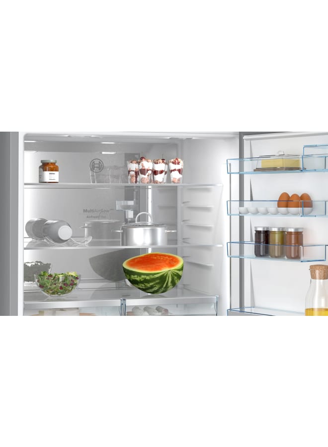 BOSCH Series 8 free-standing fridge-freezer with freezer at bottom 186 x 86 cm Stainless steel KGP86FICE8 KGP86FICE8 Brushed steel anti-fingerprint - Image 4