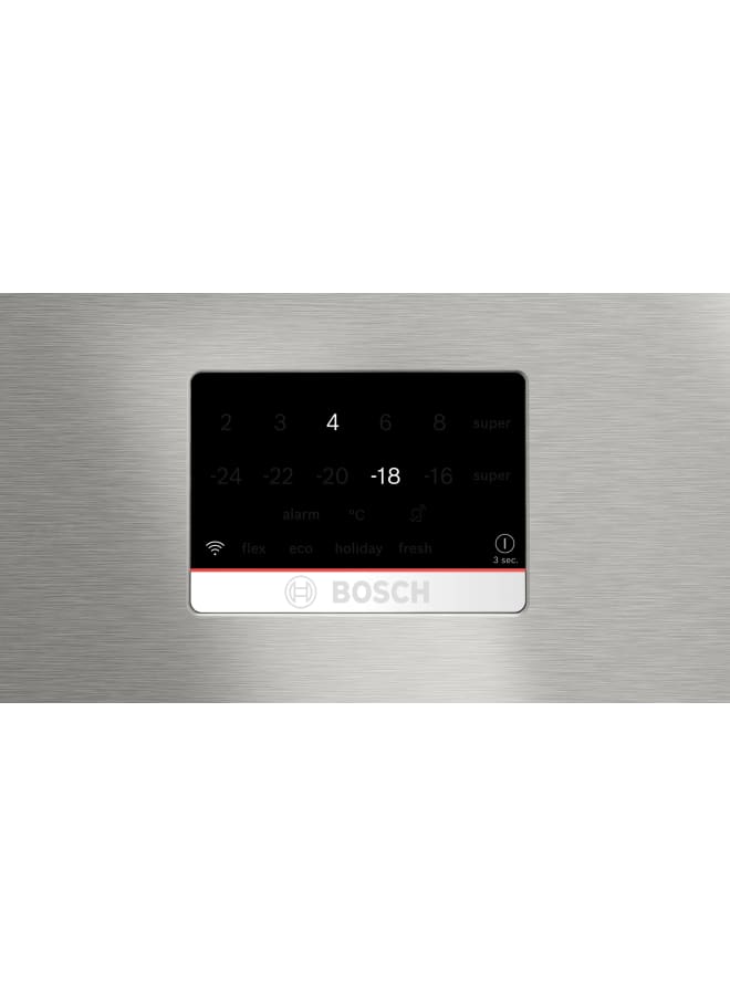 BOSCH Series 8 free-standing fridge-freezer with freezer at bottom 186 x 86 cm Stainless steel KGP86FICE8 KGP86FICE8 Brushed steel anti-fingerprint - Image 3