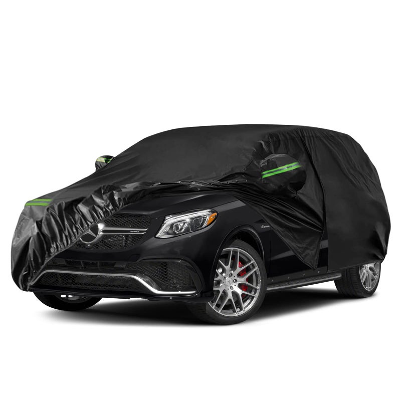 SPORTULI Waterproof Car Covers Replace for 2006-2025 Mercedes Benz ML/GLE Class 230 250 280 300 320 350, 6 Layers All Weather Car Cover with Zipper Door for Snow Rain Dust Hail Protection (GLE) - Image 1