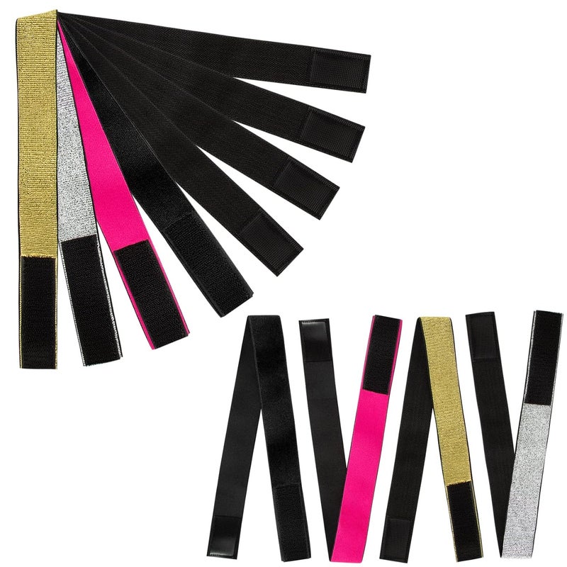 8pcs Elastic Bands for Wig Adjustable Lace Front Wig Edge Melting Bands for Women No Slip Magic Buckle Melting Multicolor