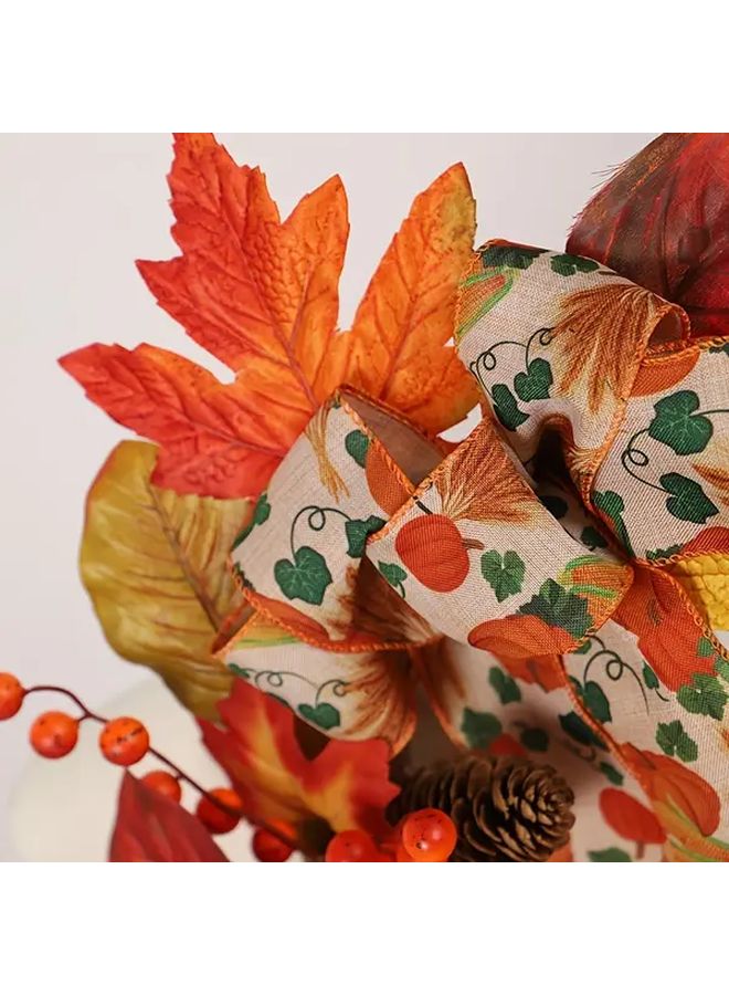 1pc QH419 50 Halloween Artificial Wreath Front Door Home Decor Indoor Outdoor Fall Festival Scene Room Corridor Window Office Decoration - Image 2