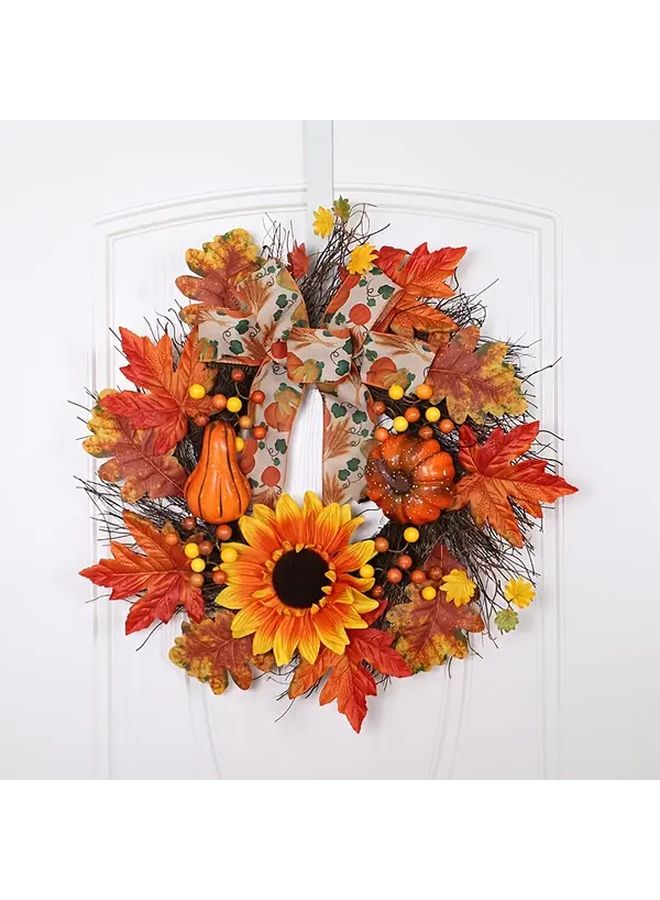 1pc QH419 50 Halloween Artificial Wreath Front Door Home Decor Indoor Outdoor Fall Festival Scene Room Corridor Window Office Decoration - Image 4